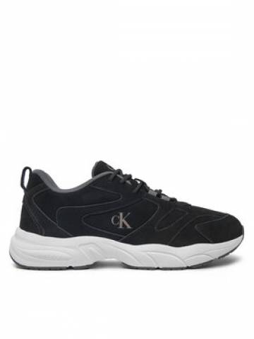 Calvin Klein Jeans Снікерcи Retro Tennis Low Mg Mix Media YM0YM01171 Чорний Calvin Klein Jeans Снікерcи Retro Tennis Low Mg Mix Media YM0YM01171 Чорний
