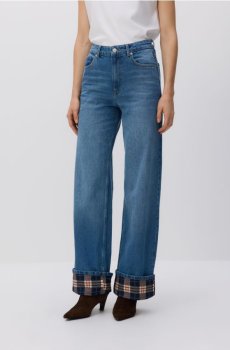 Reserved - Джинси широкого крою - синій - 591GE-55J