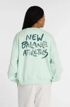 Женский мятный світшот Visibly Loved Crew Зеленый L New Balance WT61M9CCCOJ
