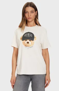 Женская белая футболка Белый L Guess V5BI09.I3Z14;G1O6