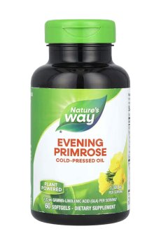 Масло примули вечерней Natures Way Evening Primrose 1300 мг, 60 гелевых капсул