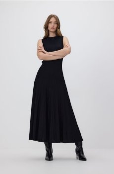 Reserved - Плісирована сукня максі - чорний - 260HI-99X