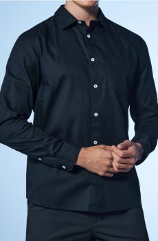 Бавовняна сорочка - темно-синій