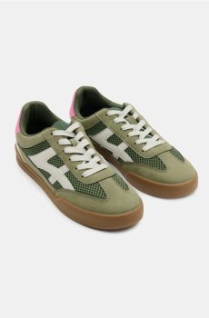 Кросівки з елементами з штучного замшу - різнобарвний