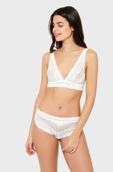 Женские белые трусики-хипстеры 102ANS Белый S Etam 6514586