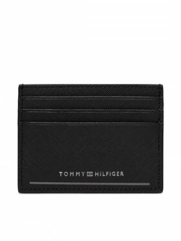 Tommy Hilfiger Чохол для кредиток Th Saffiano Cc Holder AM0AM11863 Чорний Tommy Hilfiger Чохол для кредиток Th Saffiano Cc Holder AM0AM11863 Чорний