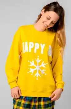 Женский желтый свитшот Желтый XL brabrabra HOM2111002