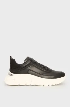 Женские черные кожаные кроссовки LACOMBE Черный 37 DKNY K1522639