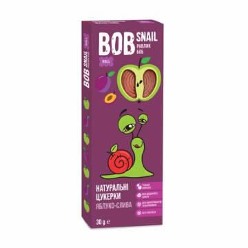 Натуральные конфеты Bob Snail Яблоко-слива, 30 г Натуральные конфеты Bob Snail Яблоко-слива, 30 г
