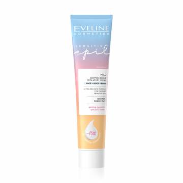 Крем для депиляции лица, тела и ног Eveline Cosmetics Sensetive Epil, 125 мл Крем для депиляции лица, тела и ног Eveline Cosmetics Sensetive Epil, 125 мл