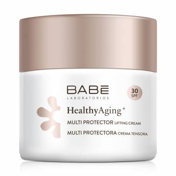 Мультизащитный дневной крем для лица BABE Laboratorios Healthy Aging+ з DMAE SPF 30 с эффектом лифтинга, 50 мл Мультизащитный дневной крем для лица BABE Laboratorios Healthy Aging+ з DMAE SPF 30 с эффектом лифтинга, 50 мл