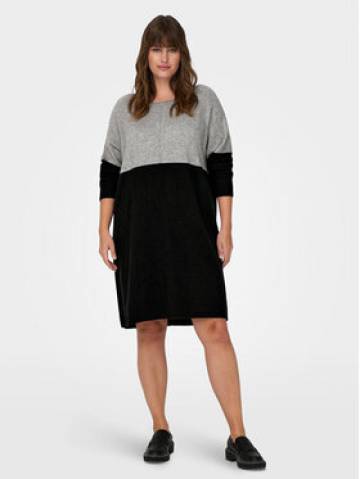 ONLY Carmakoma Трикотажна сукня 15183362 Сірий Regular Fit ONLY Carmakoma Трикотажна сукня 15183362 Сірий Regular Fit