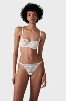 Женский жемчужный бюстгальтер балконет AMARYLLIS Жемчужный 80C Etam 6523973