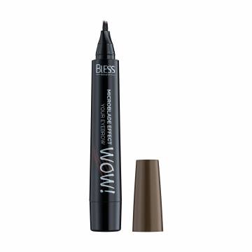 Маркер для бровей Bless Beauty Wow Tattoo Brow Pen с эффектом микроблейдинга, 02, 2 г Маркер для бровей Bless Beauty Wow Tattoo Brow Pen с эффектом микроблейдинга, 02, 2 г