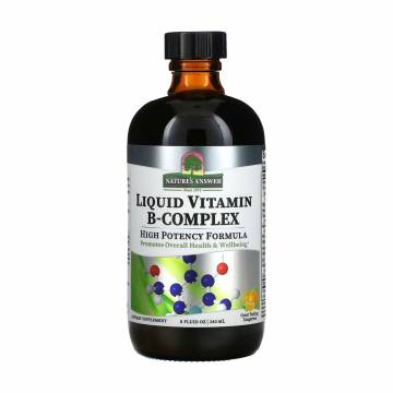 Комплекс витаминов группы B Natures Answer Liquid Vitamin B-Complex со вкусом мандарина, в жидкости, 240 мл Комплекс витаминов группы B Natures Answer Liquid Vitamin B-Complex со вкусом мандарина, в жидкости, 240 мл