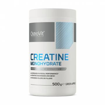 Креатин OstroVit Creatine Monohydrate Зеленое яблоко, в порошке, 500 г Креатин OstroVit Creatine Monohydrate Зеленое яблоко, в порошке, 500 г