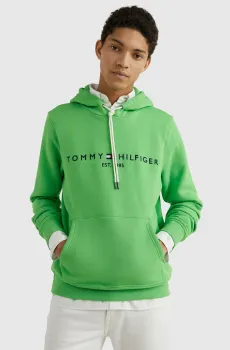 Мужское зеленое худи TOMMY LOGO Зеленый M Tommy Hilfiger MW0MW11599