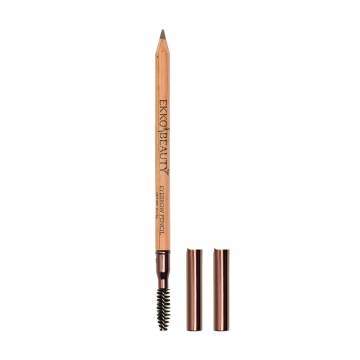 Стойкий восковый карандаш для бровей Ekko Beauty Eyebrow Pencil со щеточкой Grey Brown, 1.5 г Стойкий восковый карандаш для бровей Ekko Beauty Eyebrow Pencil со щеточкой Grey Brown, 1.5 г