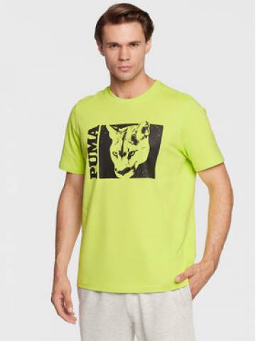 Puma Футболка Timeout 53648401 Зелений Relaxed Fit Puma Футболка Timeout 53648401 Зелений Relaxed Fit