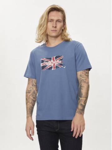 Pepe Jeans Футболка Clag PM509384 Голубий Regular Fit Pepe Jeans Футболка Clag PM509384 Голубий Regular Fit