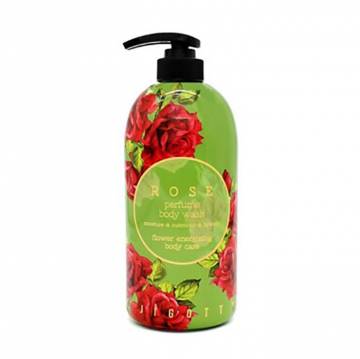 Парфюмированный гель для душа Jigott Rose Perfume Body Wash Роза, 750 мл Парфюмированный гель для душа Jigott Rose Perfume Body Wash Роза, 750 мл