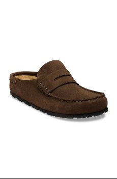 Замшевые шлепанцы Birkenstock Naples
