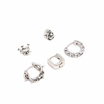 Cropp - Набір сережок - срібний Cropp - Набір сережок - срібний