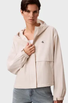 Женская белая куртка SHORT HOODED Белый M Calvin Klein Jeans LV147E517G