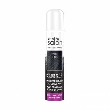 Спрей-корректор для отросших корней волос Venita Salon Professional Color S.O.S. Root Concealer Touch-Up Spray, Black, 75 мл Спрей-корректор для отросших корней волос Venita Salon Professional Color S.O.S. Root Concealer Touch-Up Spray, Black, 75 мл
