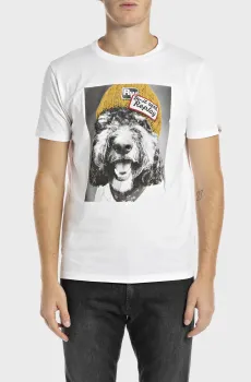 Мужская белая футболка Белый S Replay M6951 .000.2660