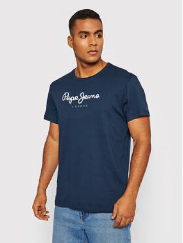 Pepe Jeans Футболка Eggo PM508208 Cиній Regular Fit Pepe Jeans Футболка Eggo PM508208 Cиній Regular Fit