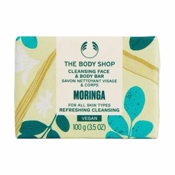 Мыло для лица и тела The Body Shop Moringa Cleansing Face & Body Bar Моринга, 100 г
