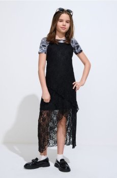 Girls` skirt - чорний