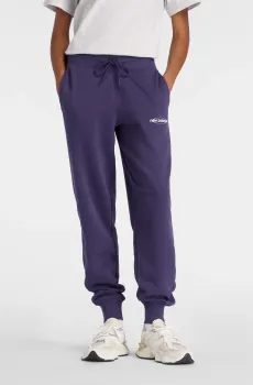 Женские фиолетовые спортивные брюки Sport French Terry Graphic Jogger Фиолетовый XS New Balance WB61D3EABOY