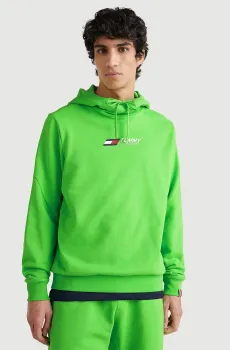 Мужское салатовое худи ESSENTIALS Салатовый XXL Tommy Hilfiger MW0MW30385