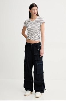 Хлопковая футболка G-Star Stripe eyben slim v t 2.0