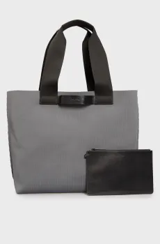 Мужская серая сумка CK EASE E W TOTE KNIT Серый ONESIZE Calvin Klein K50K512892