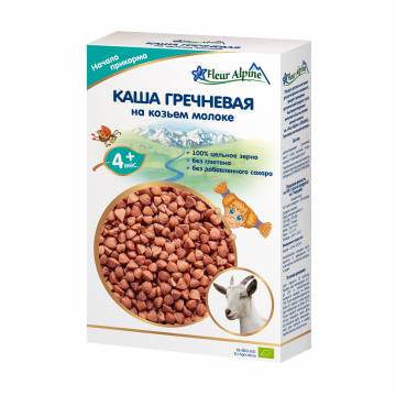 Детская молочная каша Fleur Alpine Гречаная, на козьем молоке, с 4 месяцев, 200 г Детская молочная каша Fleur Alpine Гречаная, на козьем молоке, с 4 месяцев, 200 г