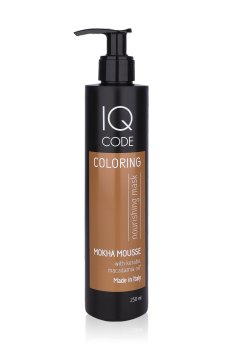 Тонирующая маска для волос IQ code Color Mask Мокко Мусс (Mokha Mousse), 250 мл