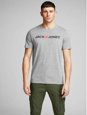 Jack&Jones Футболка Corp Logo 12137126 Сірий Slim Fit Jack&Jones Футболка Corp Logo 12137126 Сірий Slim Fit