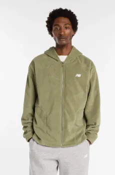 Мужское зеленое худи Polar Fleece Зеленый XXL New Balance MJ53800DEK
