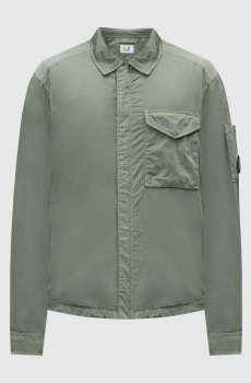 Зеленая ветровка с логотипом патча