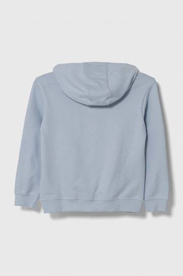 Детская хлопковая кофта Guess с капюшоном с аппликацией