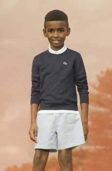 Lacoste светр дитячий з круглим вирізом