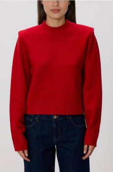 Reserved - Светр з наплічниками - червоний - 218GV-33X