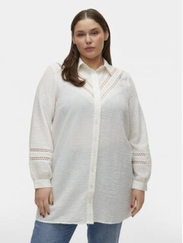 Vero Moda Curve Сукня-сорочка Chris 10301894 Білий Regular Fit Vero Moda Curve Сукня-сорочка Chris 10301894 Білий Regular Fit
