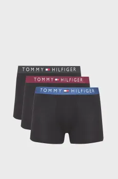 Мужские черные боксеры (3 шт) TRUNK WB Черный XXL Tommy Hilfiger UM0UM03908