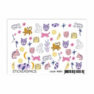 Наклейки для дизайна ногтей StickersSpace Sliders Color (0001) Наклейки для дизайна ногтей StickersSpace Sliders Color (0001)