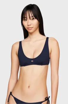 Женский темно-синий лиф от купальника SCOOP BRALETTE Синий S Tommy Hilfiger UW0UW05098