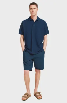 Мужское темно-синее поло Синий 3XL SPRINGFIELD 4583281